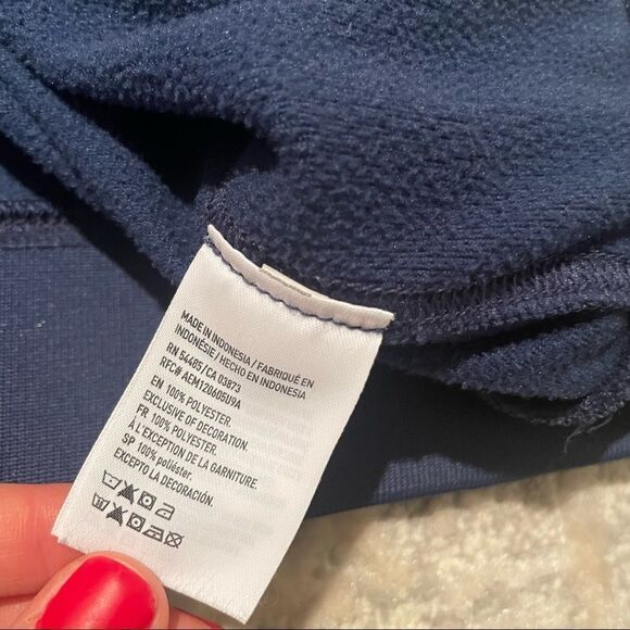 🚨 3 for $25 - AMERICAN Eagle Navy Bomber Sweatshirt - Picture 7 of 11